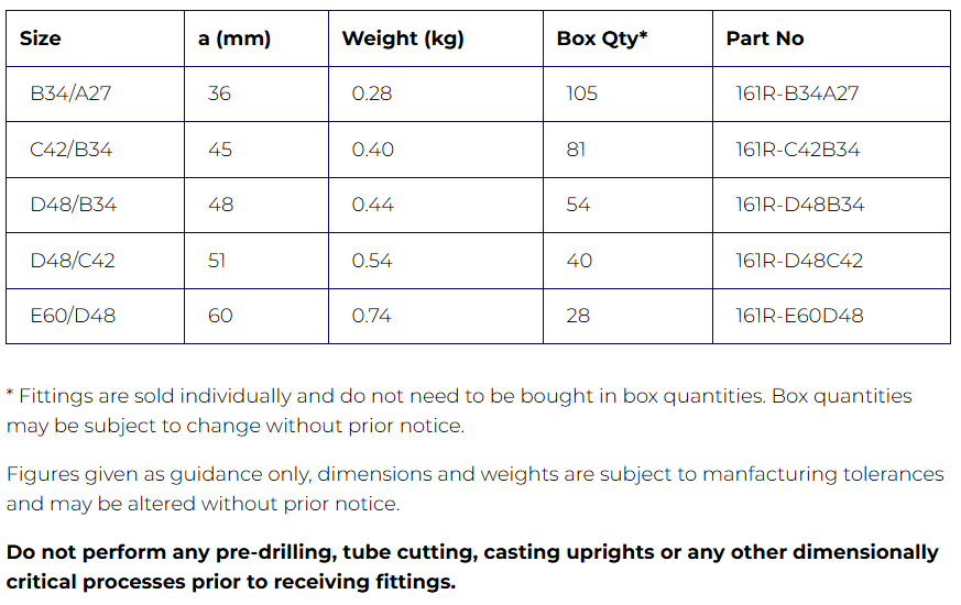 Interclamp® Type 161 [Overkryds m. reduktion]